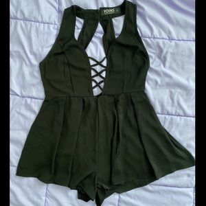 Black Sexy Loose Romper